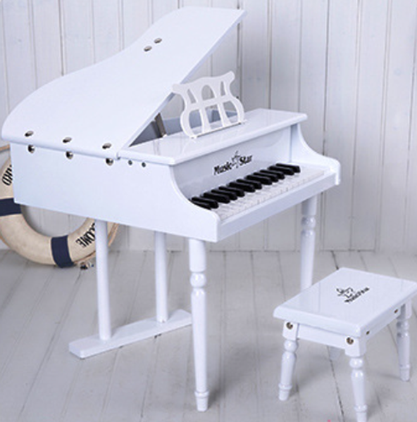 

30 key children's toy wooden early teaching pianos