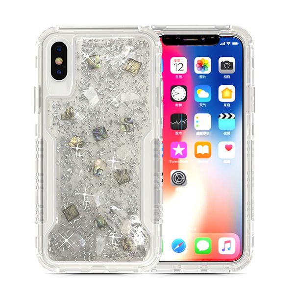 

2018 new arrival for iphone 8 case epoxy phone case for iphone 8 plus case 2in1 anti crash protective cover shell