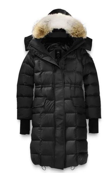 

2019 новый! горячая продажа с оптовой ценой канада марка женская lunenburg пуховик толстовки меха модные зимние куртка бесплатная доставка, Black