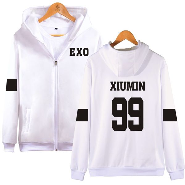 

o-neck kpop exo hooded sweatshirt women korean popular hip hop winter coat fashion women hoodies sweatshirts casual clothe, Black