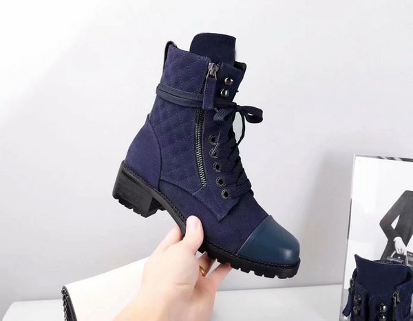 

new arrival autumn winter womens martin ankle boots knight wearproof cow suede leather boots shoes size 35-41, Black