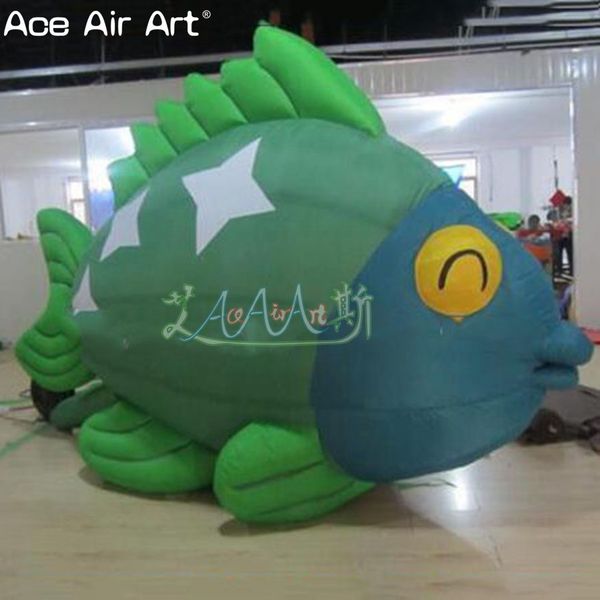 Gigante Lively Fish Fish Cartoon Personagens Inflável Modelo para decoração de propaganda feita por Ace Air Art