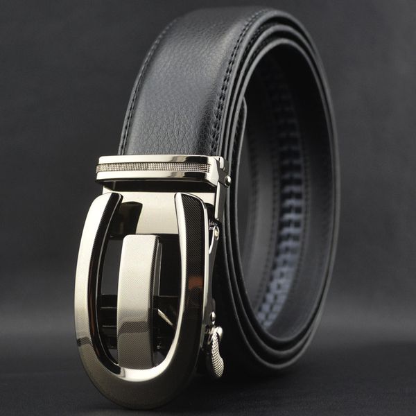 

kaweida new brand designer belts men u silver automatic buckle belt for men business casual men's ceinture homme, Black;brown
