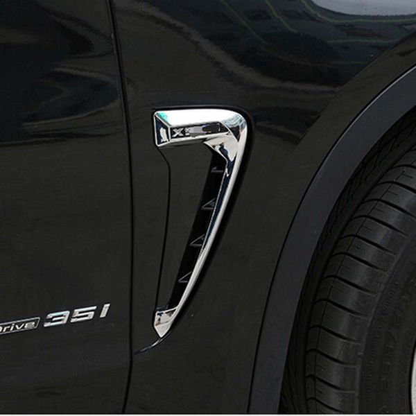 Seitenkante Rennwagen Kiemen Kotflügel Lüftungsschlitze dekorative Abdeckung Trim Aufkleber Rahmen für BMW X5 F15 Außenzubehör267C