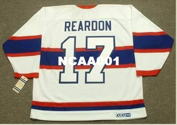 

mens #17 ken reardon montreal canadiens 1946 ccm vintage retro home hockey jersey or custom any name or number retro jersey, Black;red