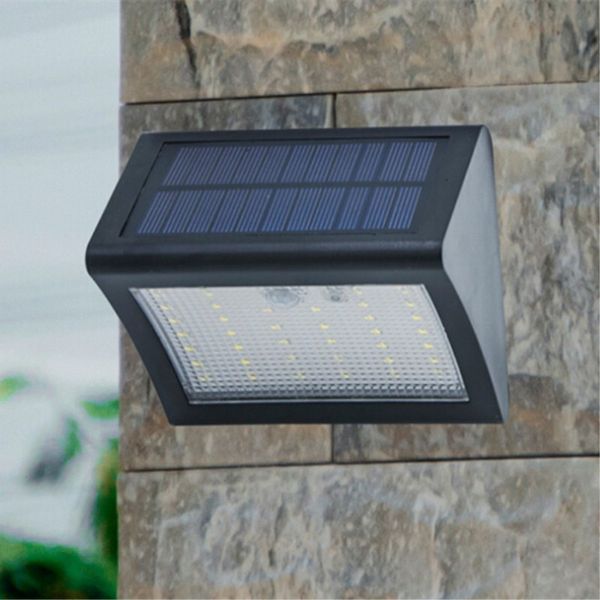 2019 Solar Powered Led Wall Light Outdoor Waterproof Security Lights Pir Motion Sensor Lamp For Garden Patio Driveway Deck Stairs From