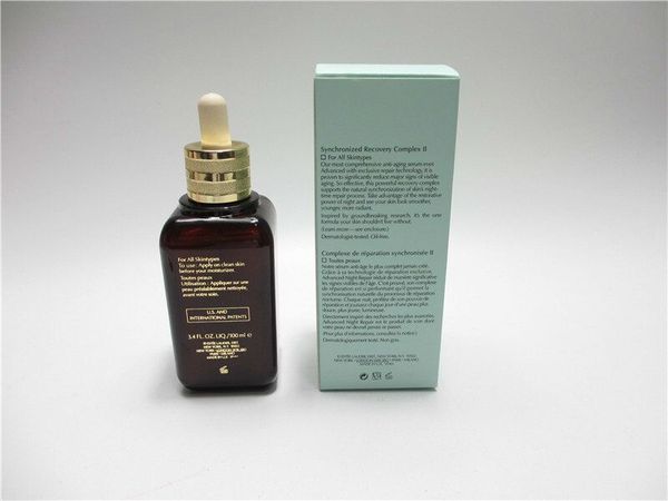 

famous braand el advanced night repair essence moisturizing facial care brown bottle serum 100ml serum protectif dhl ing, White