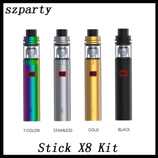 

Палка Х8 стартовые наборы батареи 3000mAh с TFV8 х-младенца м2 0.25 Ohm двойной катушки 4мл TFV8 х-детка бак Vape ручка электронная сигарета комплект 0268063-1