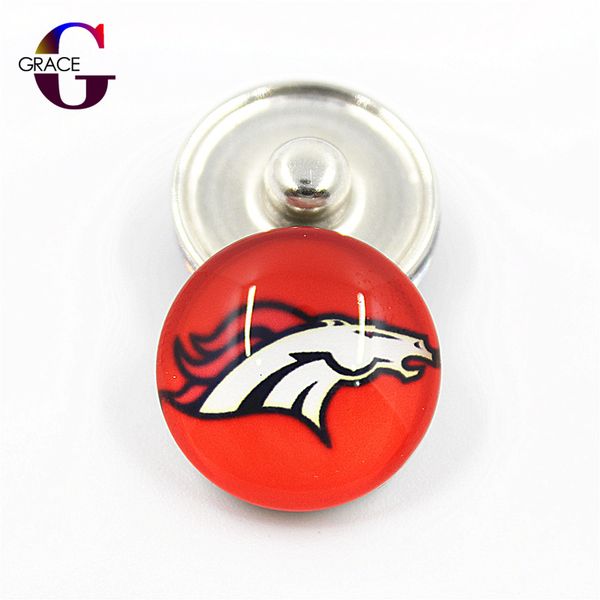 

20 шт. / лот спорт футбольная команда стеклянные оснастки кнопки fit 18 мм diy оснастки браслет ожерелье изготовление ювелирных изделий, Golden;silver