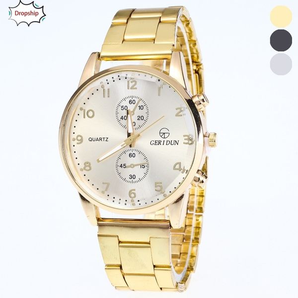 

oyoky selling cool modern gold watches diamond dial gold steel analog quartz wrist watch bling 11 18oct20, Slivery;brown