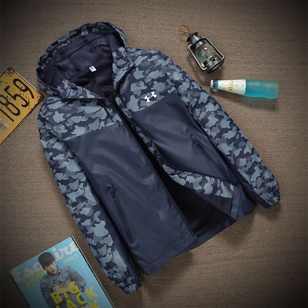 

2018 осень мужская куртка камуфляж пальто мужские толстовки повседневная куртка марка дизайнер мужская одежда мужская верхняя одежда ветровк, Black;brown