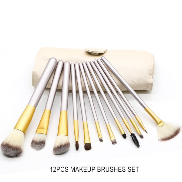 

12pcs makeup brushes sets make up brush set las brochas de maquillaje dhl ing
