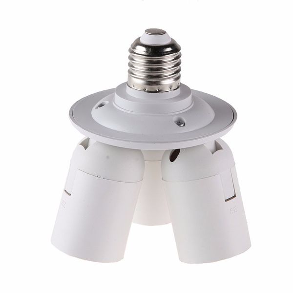 3 in 1 E27 Base Socket Splitter Light Portalampada Adattatore per Softbox (E27-3E27) Per Camera Light 110V-240V