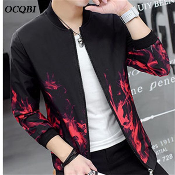 

pu motorcycle fasion bodycon autumn baseball jacket basic coat korean causal men red jacket, Black;brown