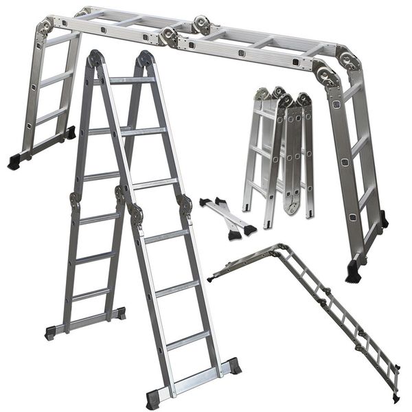 

трап ремонтины платформы шага цели 12.5 ft en131 330lb multi алюминиевый складывая