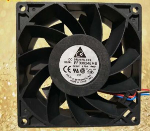 O original delta 90 * 90 * 38 FFB0924EHE DC24V 0.75A 3 fio do inversor de ar ventilador