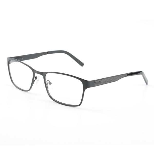 

men metal s.s eyeglasses black full rim optical frame spectacle rectangles reading myopia mature men eye glasses frame, Silver