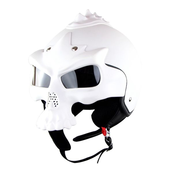 

зоман половина шлет черепа мотоцикл шлет мотоцикл capacetes каско ретро casque sm689