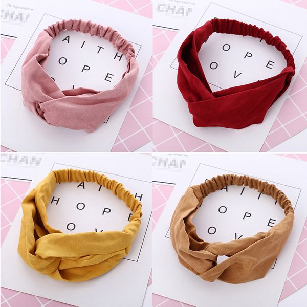 

fashion women knot flower headband cross turban elastic hairband head wrap girls hair accessories hair bands for women bandanas