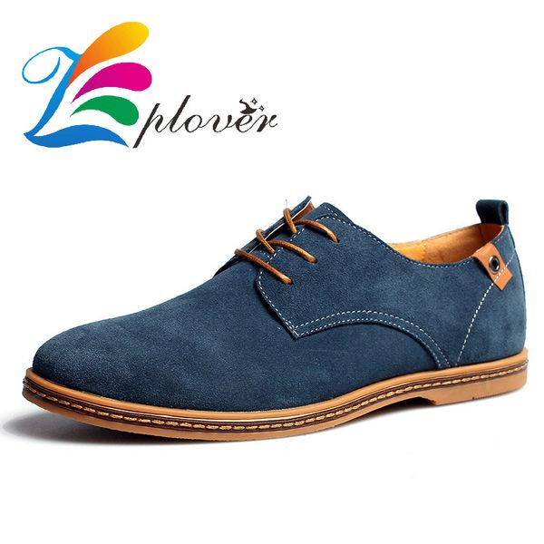 

zplover 2016 new men shoes casual synthetic genuine leather brand man shoes spring autumn winter oxford for men flats, Black
