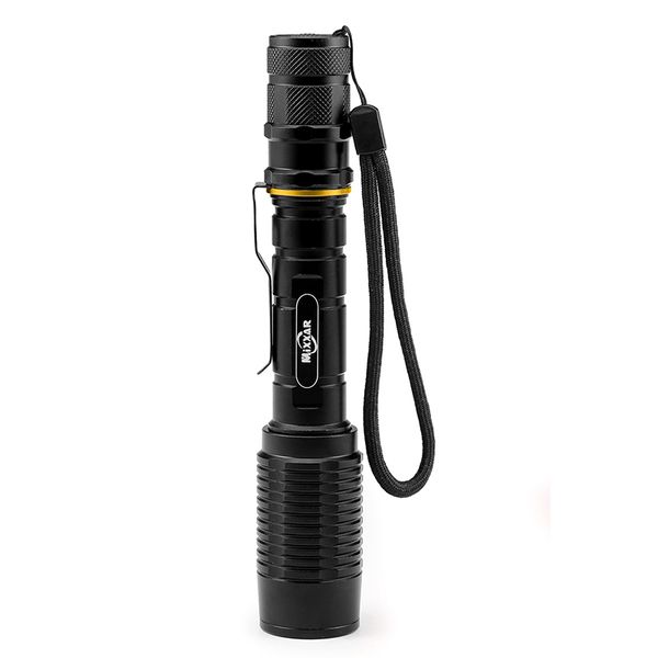 Black Baseball Bat LED Flashlight Q5 Cree Waterproof Security Super Bright Torch