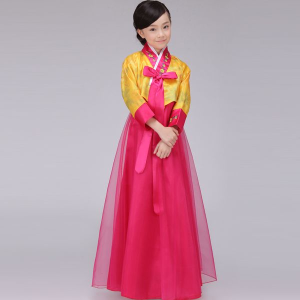 

the children wear hanbok female korean dance clothing minority costumes show wellia pgraphy, Blue
