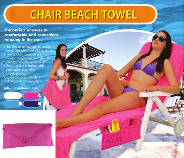 

210 *73 cm double layer swimming blanket large zipper double handbag microfiber beach chair cover