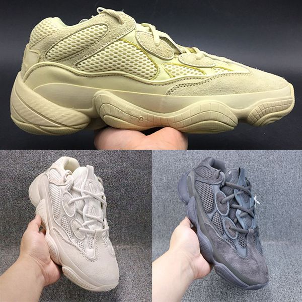 

2018 новые Desert Rat 500 кроссовки Kanye Wesrt OG дизайнер румяна Супер Луна мода повседневная скейтбординг спортивные кроссовки