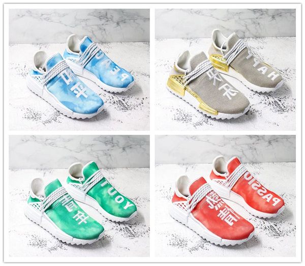 

pharrell x nmd human race china exclusive collectionÂ men outdoor shoes sports sneaker gold happy blue peace green youth red passion shoes
