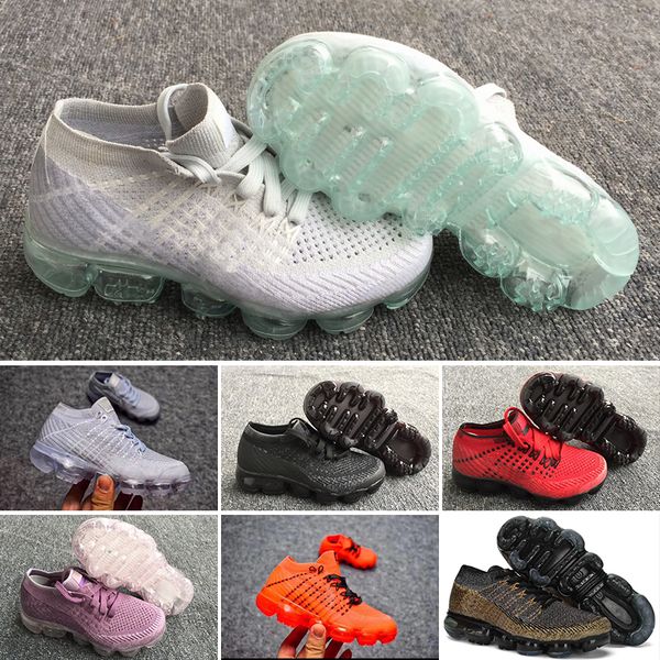 

Nike Air VaporMax 2018 Детская обувь Skate Boys and Girls детская обувь 6 Цветов Детская обувь Детски