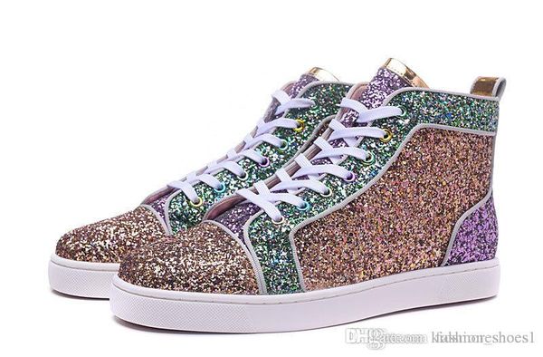 

Модельер бренд шипованных Шипы квартиры louboutin обувь Красное дно обувь для мужчин