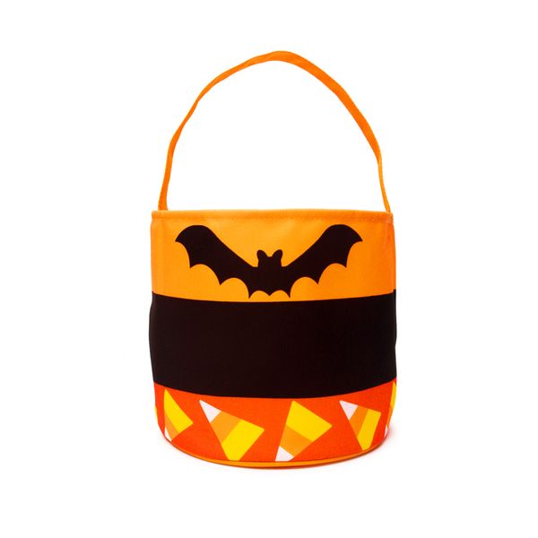 

2019 new arrival whole ale gho t print halloween bucket pider trick or treat halloween ba ket cat candy halloween tote dom1046