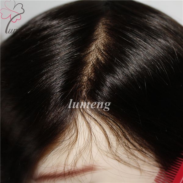 2019 Lumeng Hairpiece Mens Toupee Mono Top Wigs For Hair Loss Hair