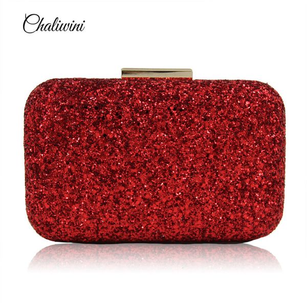 

Женщины Вечерняя Сумка Алмазный Горный Хрусталь Клатчи Crystal Bling Bling Красная Сумка