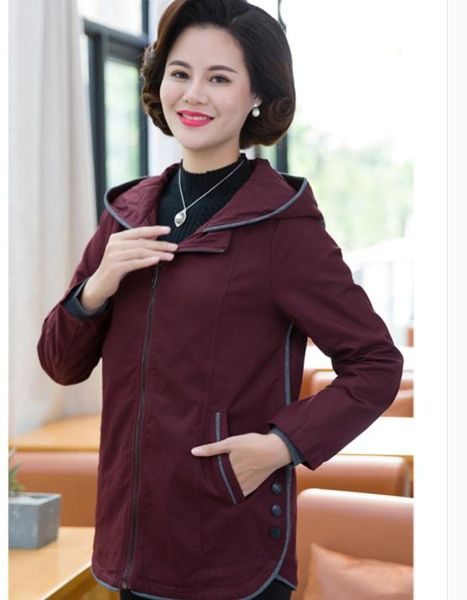 

middle-aged in autumn clothes coat new women's leisure jackets, Black;brown