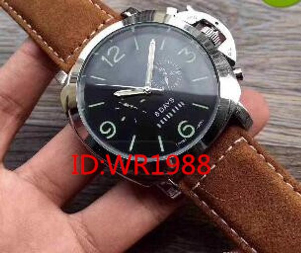

Men's fanatical and domineering steel case of real cow leather strap automatic watch wrist watch.Erkekler saatler
