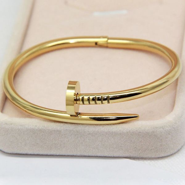 

316l titanium teel brand name nail punk lover women and man bangle hipping