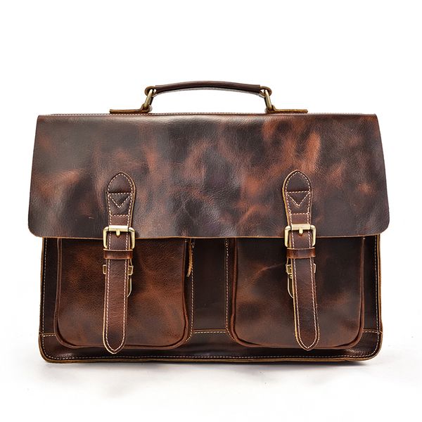 

men briefcase genuine leather messenger lapbag business briefcase bags for document shoulder handbags computer bag