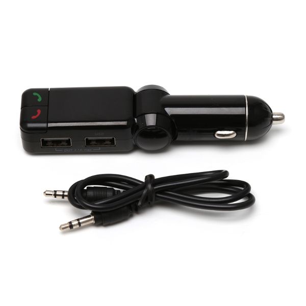 

new car handsbluetooth receiver mp3 player fm transmitter dual usb output kit