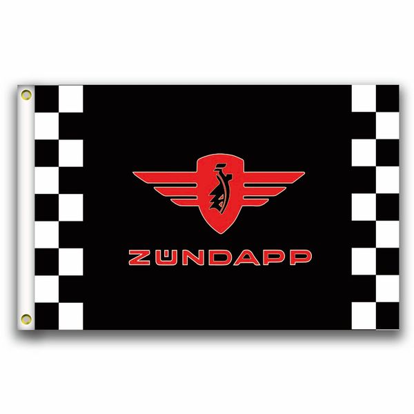 

good flag]zundapp racing flags 3x5ft 150x90cm 100% polyester,canvas head with metal grommet,used indoors or outdoors