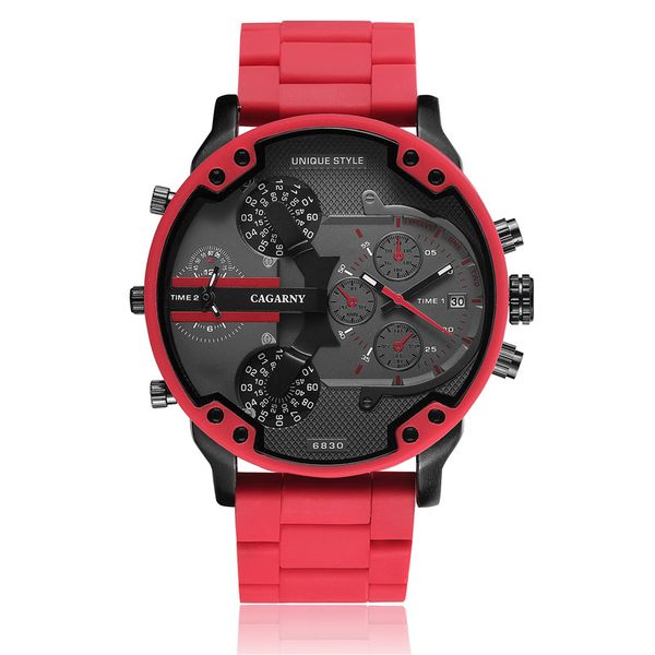 

Men's Watch Red Dial DZ 7370 Business Casual Sports Quartz Military Watch