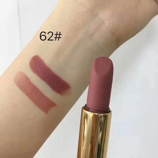

2019 makeup lipstick rouge velvet metal tube lipstick 3.5g 9color matte luminou lip colour long lasting lipstick