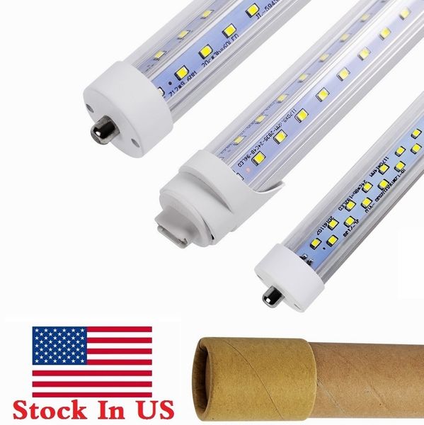 

stock in us + v shaped 8ft t8 r17d led tubes single pin fa8 8 feet led light tubes double rows led fluorescent tube ac 85-265v