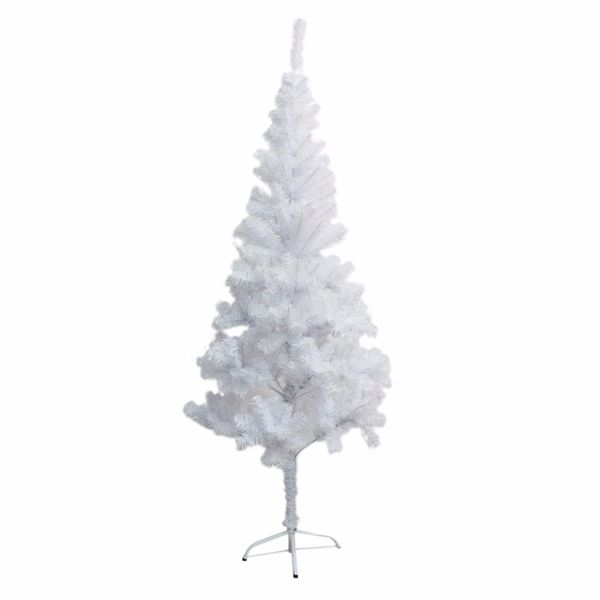 1 2m 1 5m 1 8m 2 1m 2 4m Xmas Tree With Metal Stand Folding White