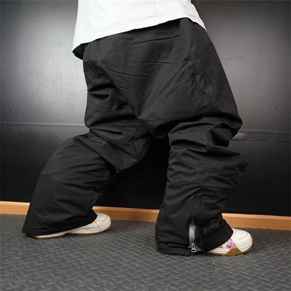 

2018 ski pants men waterproof thicken snowboard pants for mountain skiing trousers super warm breathable snow trousers male