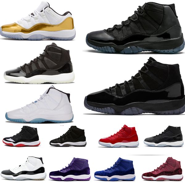 

Цоколь и платье 11 Prom Night 11s XI Gym Red Concord 45 PRM наследница мужчины женщины Баскетбол обувь Прохладный Грея спорта тапки 36-47
