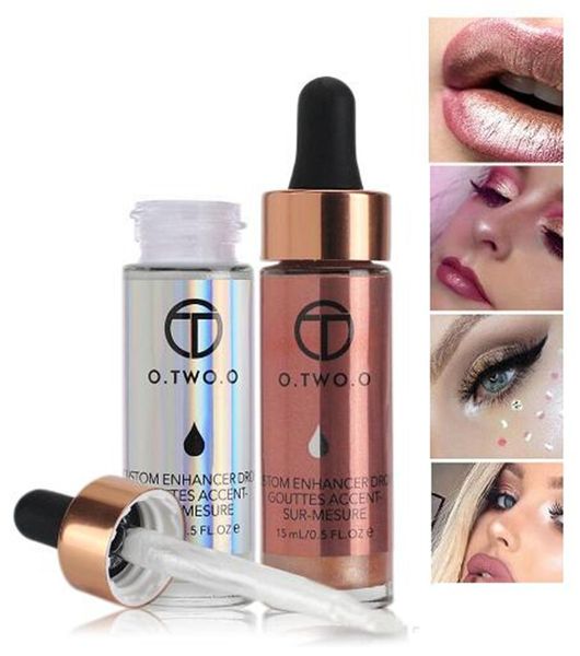 Evidenziatore liquido 7 colori Make Up Cream Concealer Shimmer Shine Lips Face Bronzer Highliter Spedizione gratuita DHL