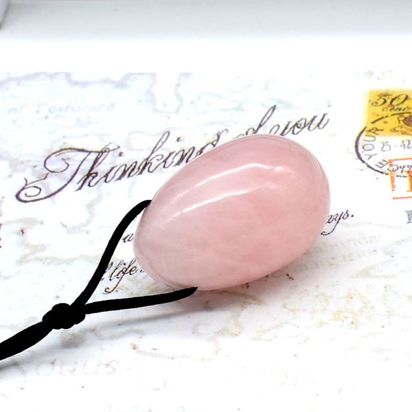 

30x20mm eggs drilled rose jade egg for pelvic floor muscles vaginal exercise wa ball