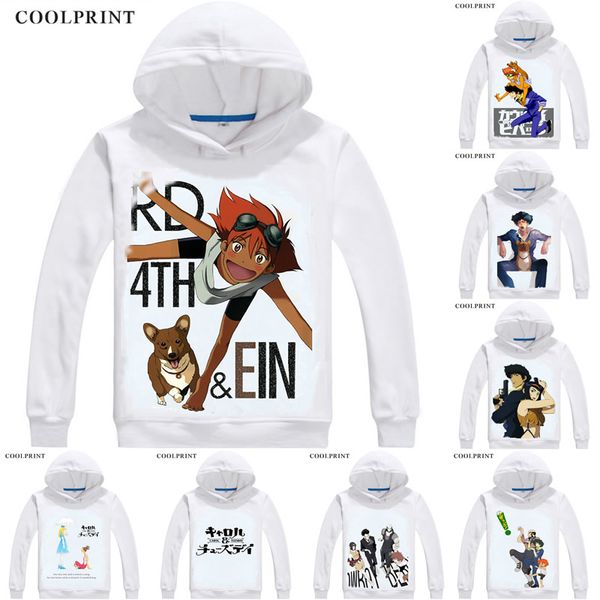 

coolprint shinichiro watanabe carol & tuesday hoodies anime manga hoodie cowboy bebop spike spiegel faye valentine cosplay sweatshirts, Black