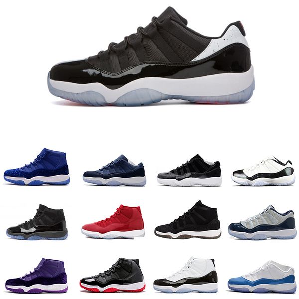 

New Cool Grey 11 11s Mens Basketball Shoes Platinum Tint Cap and Gown Gym Red Midnight Navy women Concord Space Jam Sports Sneakers